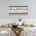 The Holiday Aisle® 'Merry Christmas to All' - Wrapped Canvas Textual Art Print Canvas in Black/Brown | 24 H x 48 W x 1.5 D in | Wayfair