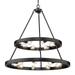 Golden Lighting Castile 32 Inch 15 Light Chandelier - 1019-69 BLK