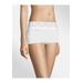 Plus Size Women's Cotton Dream Boyshort With Lace by Maidenform in White (Size 9)