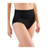 Plus Size Women's Tame Your Tummy Brief by Maidenform in Black Lace (Size S)