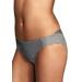 Plus Size Women's Comfort Devotion Lace Back Tanga Panty by Maidenform in Steel Stripe Black (Size 9)