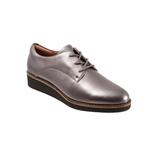 Wide Width Women's Willis Oxford by SoftWalk in Pewter (Size 7 1/2 W)