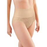 Plus Size Women's Tame Your Tummy Brief by Maidenform in Nude Transparent (Size M)