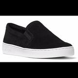 Michael Kors Shoes | Michael Kors Black Keaton Slip On Shoes | Color: Black/White | Size: 5