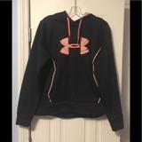 Under Armour Tops | 2/$25 Under Armour Sweatshirt | Color: Black/Pink | Size: L