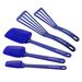 Rachael Ray Kitchen Utensils Turner & Spatula Mix & Flip Set, 5-Piece Silicone in Blue | Wayfair 09263