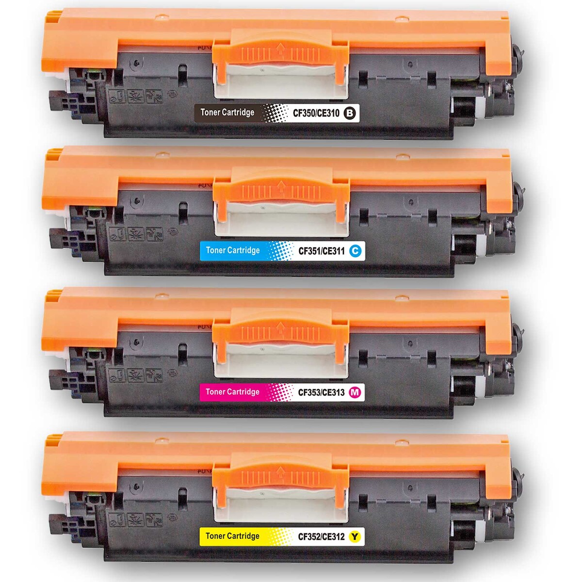 Kompatibel HP 130A / CF350A, 130A / CF351A, 130A / CF353A, 130A / CF352A Sparset 4 Toner alle Farben von D&C Image
