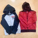 Nike Shirts & Tops | Boys Zip Up Hoodies Nike Roots Sweater Sweatshirt | Color: Gray/Red | Size: Mb