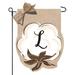 JEC Home Goods Cotton Boll 2-Sided 1'6 x 1 ft.Garden flag in Black/Brown | 18 H x 12.5 W in | Wayfair GF24010-L