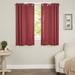 Darby Home Co Fenoglio Solid Blackout Thermal Grommet Single Curtain Panel Polyester in Red/White/Black | 36 H in | Wayfair