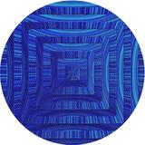 Blue 72 x 0.35 in Indoor Area Rug - Orren Ellis Geometric Royal Area Rug Polyester/Wool | 72 W x 0.35 D in | Wayfair