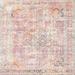 Pink 84 x 0.35 in Indoor Area Rug - Bungalow Rose Delphia Oriental Area Rug Polyester/Wool | 84 W x 0.35 D in | Wayfair