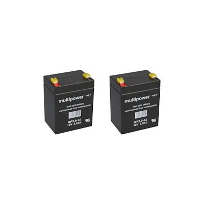 Multipower 12V 2,9Ah Bleigel, für Samitec Hebesysteme zum Selbsteinbau 2 Stück Image