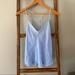 Anthropologie Intimates & Sleepwear | Anthropologie Silk Camisole With Ruffles, Xs, Blue | Color: Blue | Size: Xs