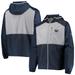 Men's Columbia Navy/Gray Penn State Nittany Lions Flash Forward Hoodie Full-Zip Lightweight Windbreaker