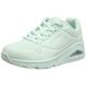 Skechers Women's Uno Frosty Kicks Sneaker,Mint Durabuck/Textile Trim,5 UK