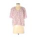 H&M Short Sleeve Top Pink Sweetheart Tops - Women's Size 4