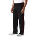 Men's Big & Tall French Terry Snow Lodge Sweatpants by KingSize in Black (Size 6XL)