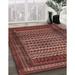 Brown/Red 96 x 0.35 in Indoor Area Rug - Bungalow Rose Oriental Red/Brown/Beige Area Rug Polyester/Wool | 96 W x 0.35 D in | Wayfair