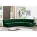 Green Sectional - Wade Logan® Akvile 148" Wide Velvet Symmetrical Corner Sectional Velvet | 33 H x 148 W x 59 D in | Wayfair