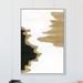 Everly Quinn Abstract Picos Montanas - Graphic Art Print on Canvas in White/Brown | 54 H x 36 W x 1.5 D in | Wayfair
