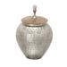 Trent Austin Design® Montevallo Silver 12" Metal Jar Metal in Gray | 12 H x 8 W x 8 D in | Wayfair C29B43E0B5134EE5BE6A0CC5528447BE