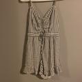 American Eagle Outfitters Pants & Jumpsuits | American Eagle Romper | Color: Gray/White | Size: M