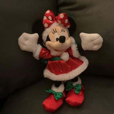 Disney Toys | 2009 Minnie Mouse Xmas Plush | Color: Red/White | Size: Osg