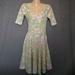 Lularoe Dresses | Lularoe Nicole Dress | Color: Green/Pink | Size: Xs