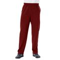 Men's Big & Tall Fleece Open-Bottom Sweatpants by KingSize in Burgundy Marl (Size 2XL)