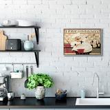 Astoria Grand Home is the Kitchen Phrase Charming Vintage Chef by Dan DiPaolo - Graphic Art Print Wood in Brown | 16 H x 20 W x 1.5 D in | Wayfair