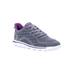 Extra Wide Width Women's Travelactiv Axial Walking Shoe Sneaker by Propet in Grey Purple (Size 7 WW)