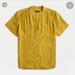 J. Crew Tops | J.Crew Drapey Band-Collar Popover | Color: Gold | Size: Xs