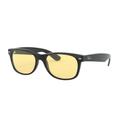 Ray-Ban RB2132F New Wayfarer Sunglasses Yellow Lenses 601/R6-55