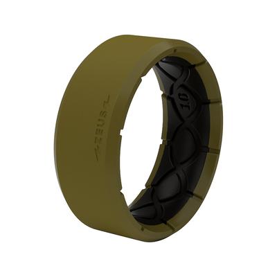 Groove Life Men's Zeus EDGE Ring Silicone, Olive Drab/Black SKU - 138067