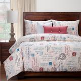 Posctscript Blue 5-PC Twin Luxury Duvet Set - Siscovers POBL-XDUTW5