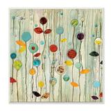 Stupell Industries Abstract Drop Floral Scene Whimsical by Classic Collection - Painting Print in Green/Red/Yellow | 12 H x 12 W x 0.5 D in | Wayfair