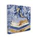 Stupell Industries Designer Glitz Heel on Books Fashion by Ziwei Li - Graphic Art Print Canvas | 24 H x 24 W x 1.5 D in | Wayfair ab-217_cn_24x24