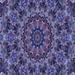 Blue/Indigo 0.35 in Indoor Area Rug - East Urban Home Floral Machine Made Power Loom Wool Area Rug in Blue/Purple Wool | 0.35 D in | Wayfair