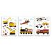 Mason & Marbles Travel & Construction Trains Trucks Cars by Daphne Polselli - 3 Piece Graphic Art Print Set in Brown | Wayfair