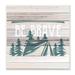 Loon Peak® Be Brave Motivational Phrase Rustic Forest Camping by Kim Allen - Textual Art Print Wood in Brown | 12 H x 12 W x 0.5 D in | Wayfair