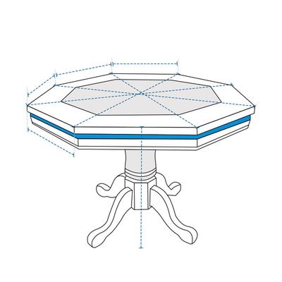 Custom Poker Table Cover - Octagonal