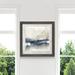 Orren Ellis Fog on the Horizon III - Picture Frame Painting Print on Paper in Blue/Gray | 17 H x 17 W x 1.5 D in | Wayfair