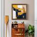 Orren Ellis Navy & Gold I - Picture Frame Print on Canvas in Black/Yellow | 27.5 H x 27.5 W x 1.5 D in | Wayfair 40B9B61B209B480FA7C8161EF3D21261