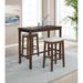 Lark Manor™ Arlyce 3 - Piece Bar Height Dining Set Wood/Upholstered in Brown | 42 H in | Wayfair 4DF627A4F6754BF887B21FDDF1A8A598