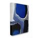 Stupell Industries Abstract Masculine Cobalt - Painting Print Canvas/Metal in White | 48 H x 36 W x 1.5 D in | Wayfair ab-088_cn_36x48