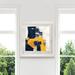 Orren Ellis Navy & Gold II - Print on Paper in Black/White/Yellow | 27.5 H x 27.5 W x 1.5 D in | Wayfair AAF331A4EFA04C01849D46D7008316C4