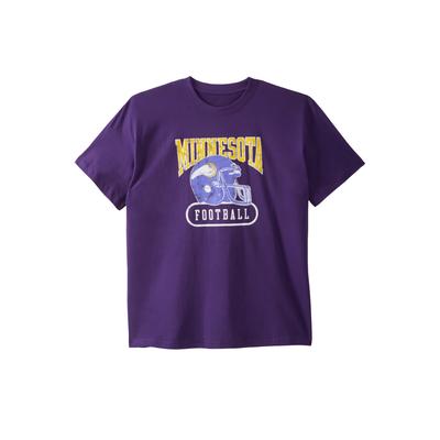 Men's Big & Tall NFL® Vintage T-Shirt by NFL in Minnesota Vikings (Size 2XL)