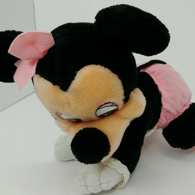 Disney Toys | Disneyland Disney World Baby Minnie Mouse Plush | Color: Black/Pink | Size: Osg