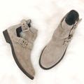 Burberry Shoes | Burberry Haddenfield Suede Ankle Boots Booties | Color: Gray/Silver | Size: 6